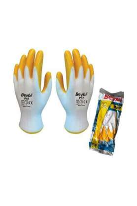 Beybi işçi eldiveni sarı PN05 